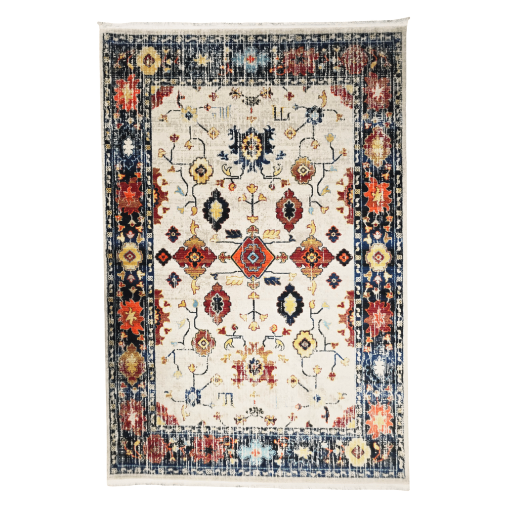 Vintage Persian Design Machine Made Rug