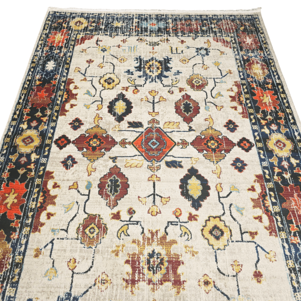 Vintage Persian Design Machine Made Rug