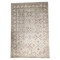Persian Floral Grey Design Machine Made Rug