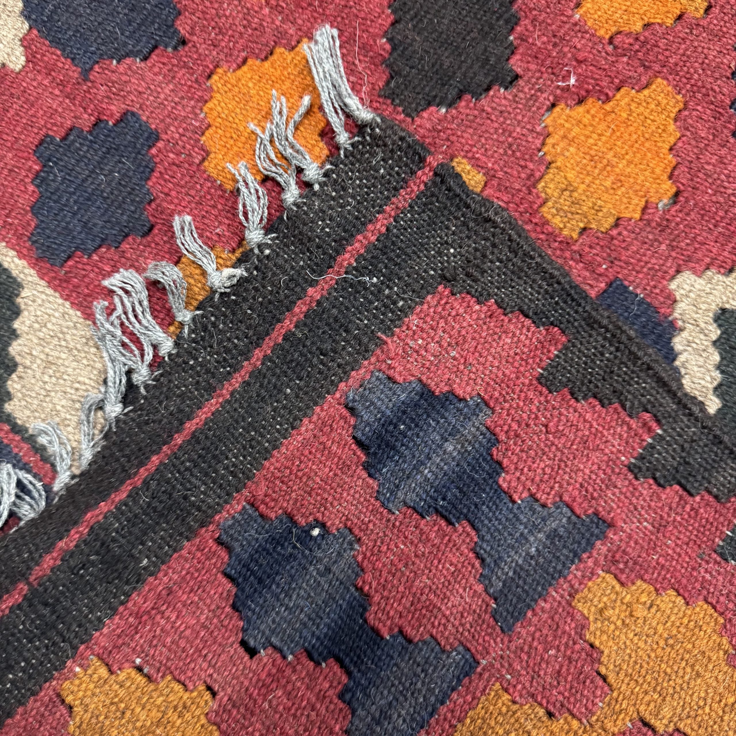 Hand-Woven Afghan Kilim – Runner Rug
