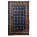Hand-Knotted Color Afghan Akche – Wool Rug