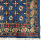 Hand-Knotted Color Afghan Akche – Wool Rug