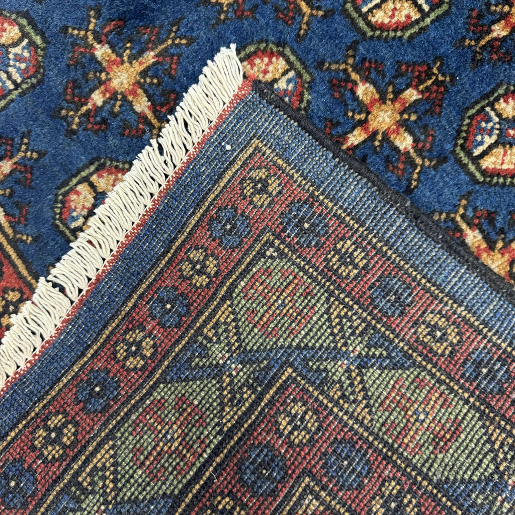 Hand-Knotted Color Afghan Akche – Wool Rug