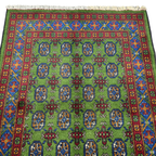 Hand-Knotted Color Afghan Akche