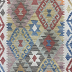 Hand-Woven Afghan Kilim Runner Rug