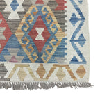 Hand-Woven Afghan Kilim Runner Rug