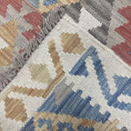 Hand-Woven Afghan Kilim Runner Rug