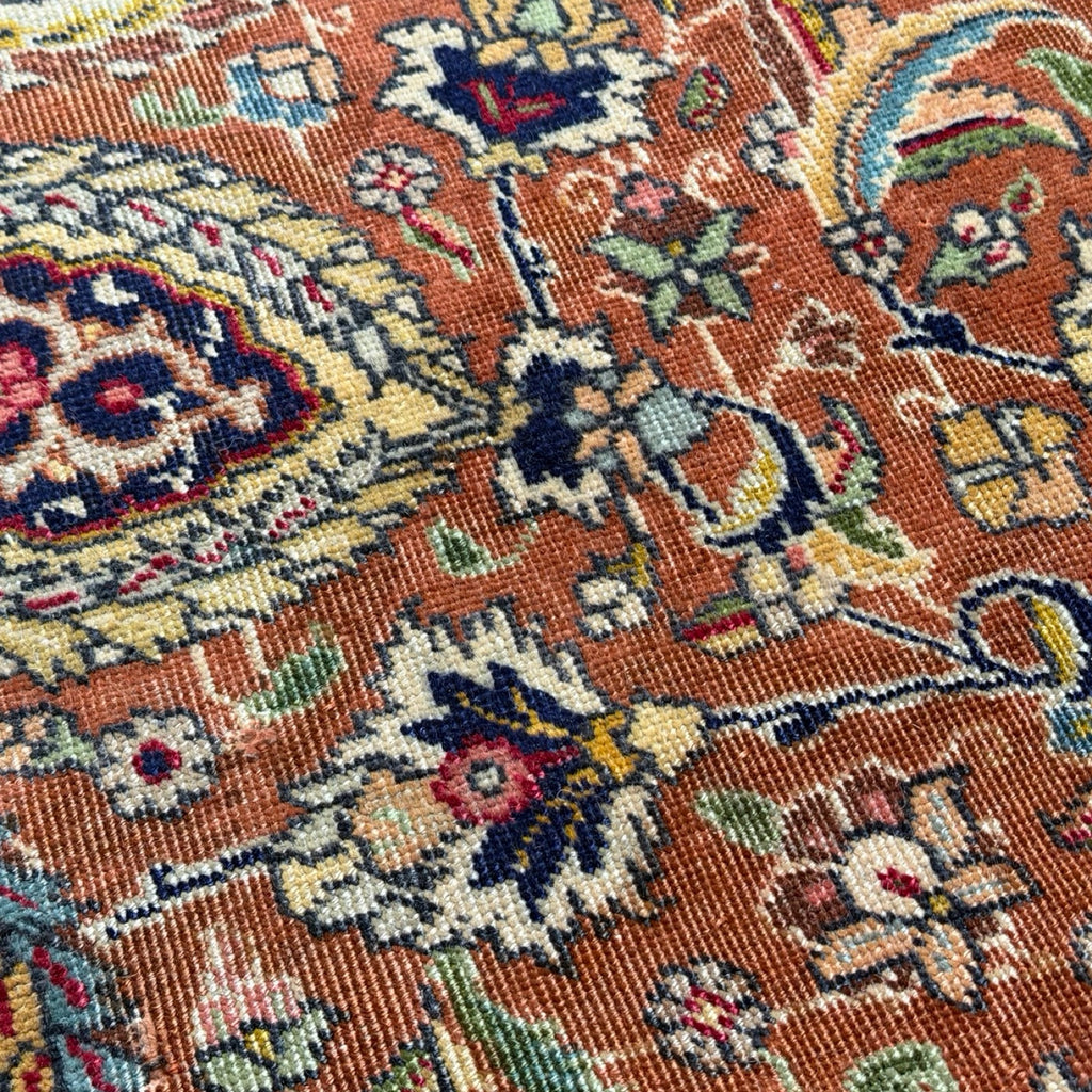 Hand Knotted Persian Vintage Sheykh Safi Rug
