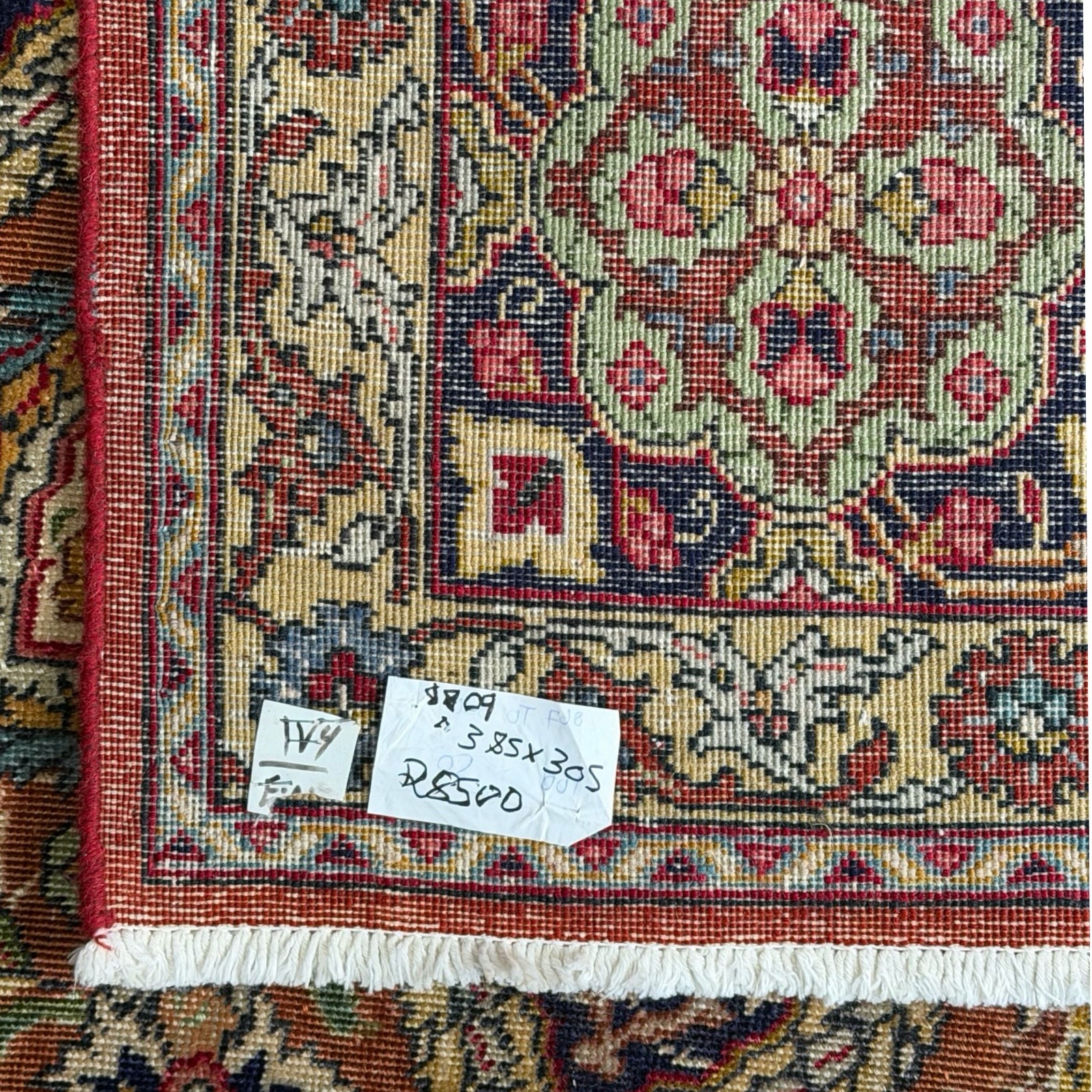 Hand Knotted Persian Vintage Sheykh Safi Rug
