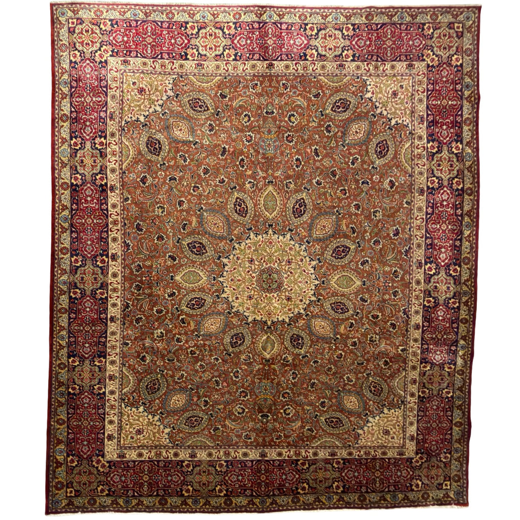 Hand Knotted Persian Vintage Sheykh Safi Rug