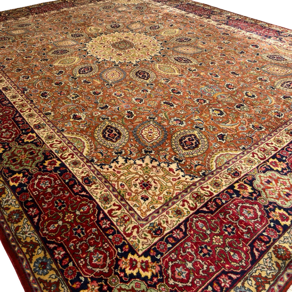 Hand Knotted Persian Vintage Sheykh Safi Rug