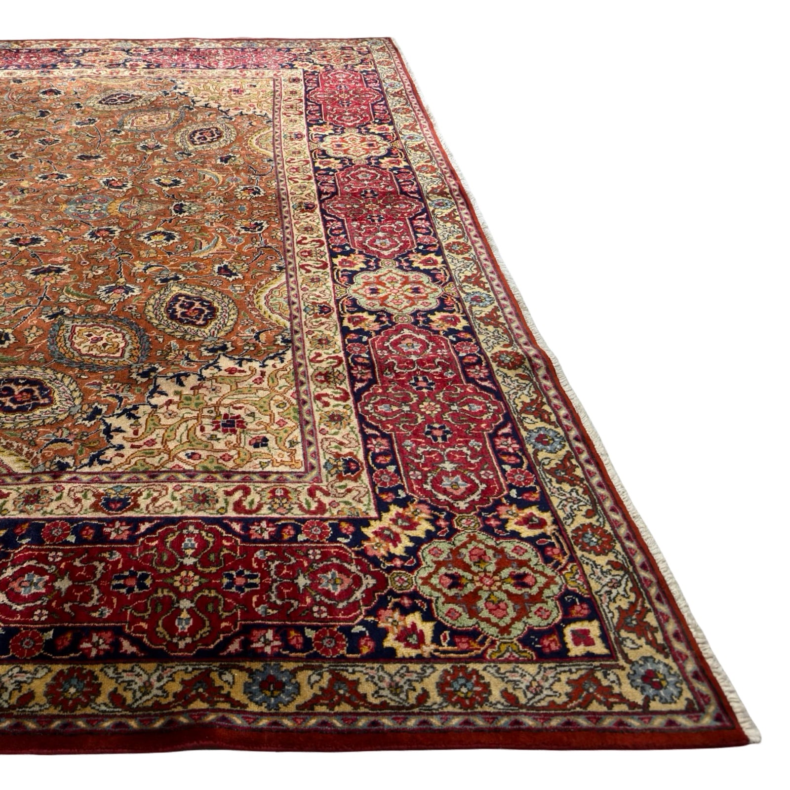 Hand Knotted Persian Vintage Sheykh Safi Rug