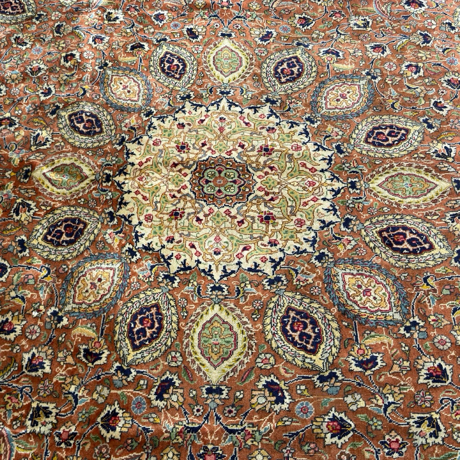 Hand Knotted Persian Vintage Sheykh Safi Rug