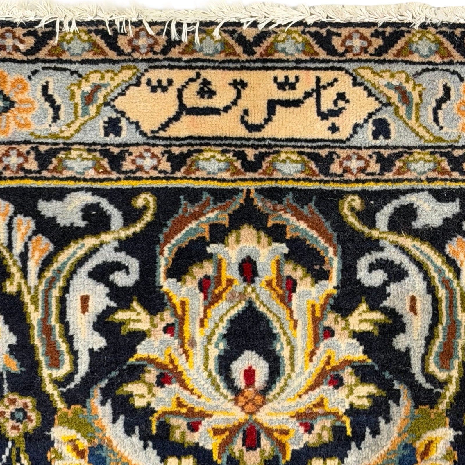 Hand Knotted Bloomy Persian Kashan