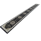 Beautiful Navy Persian Floral Long Passage Runner Rug