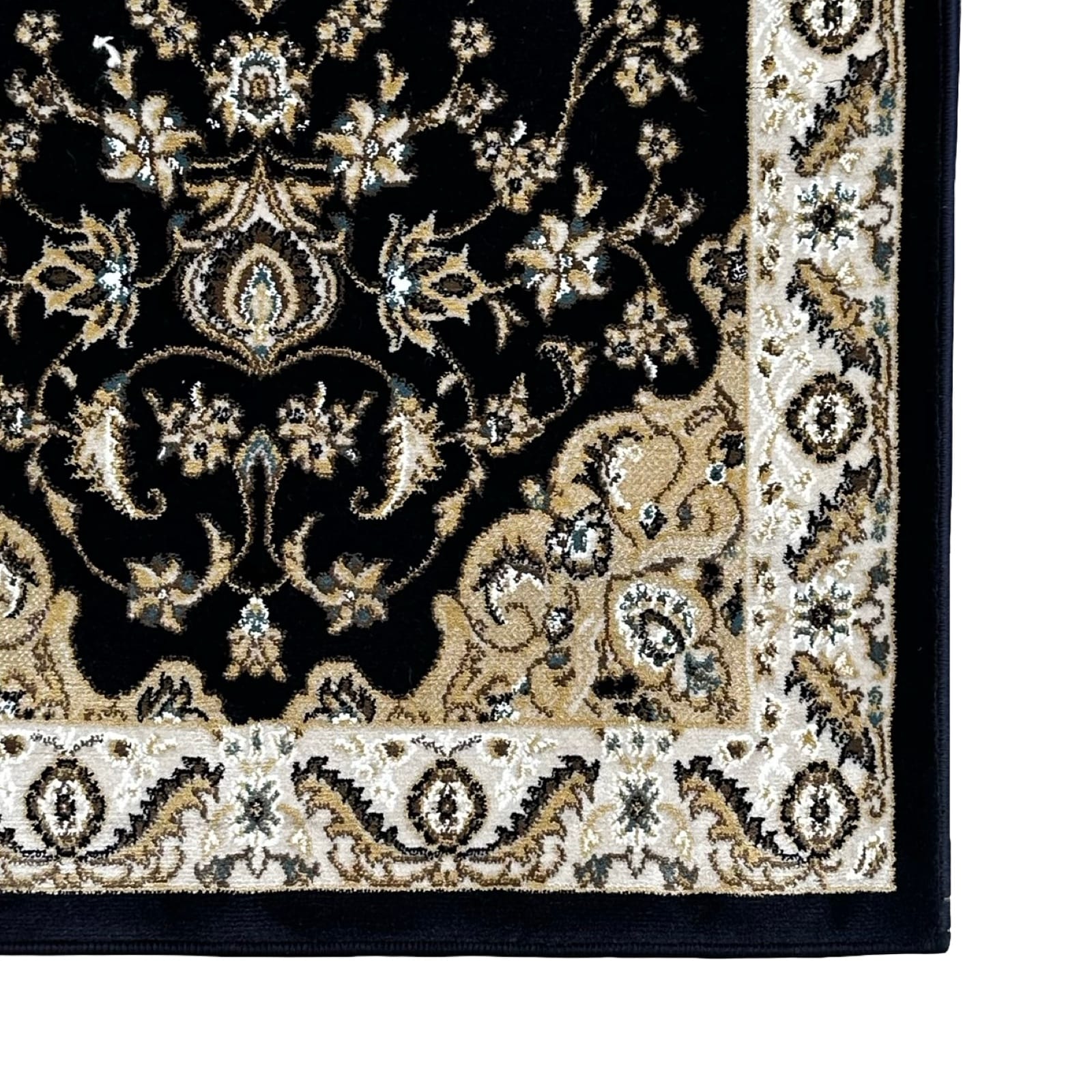 Beautiful Navy Persian Floral Long Passage Runner Rug