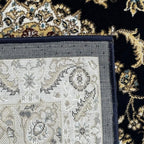 Beautiful Navy Persian Floral Long Passage Runner Rug