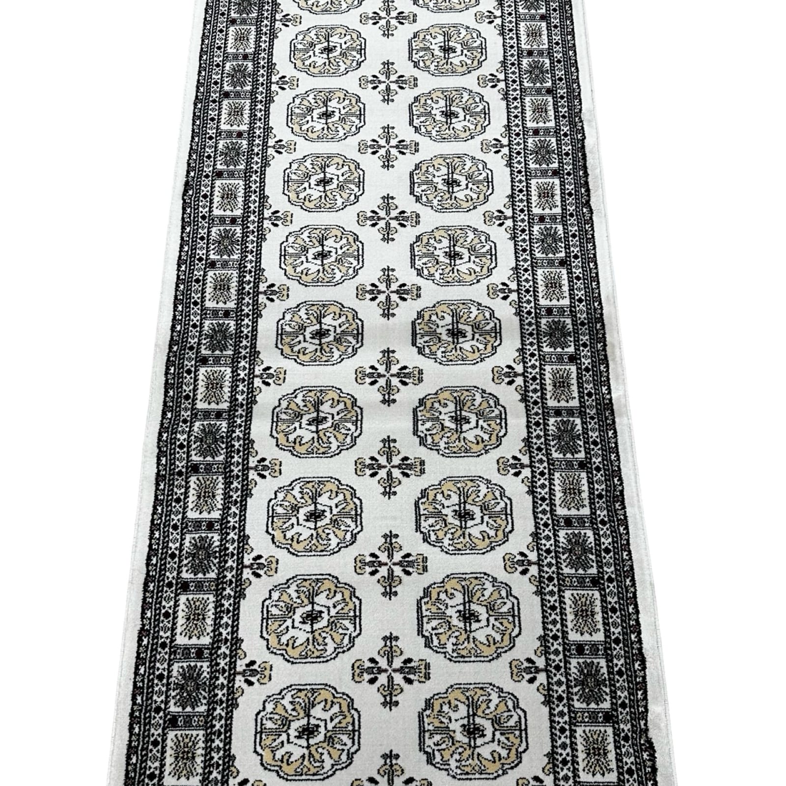Bokhara Design Durable Machine Woven Hallway Carpet